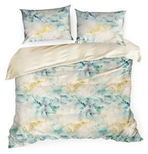 Exkluzívne krémové bavlnené posteľné obliečkys farebným ombré efektom krémová