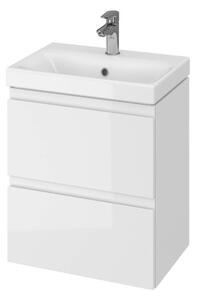 Cersanit Moduo Slim, závesná umývadlová skrinka 50cm, biela lesklá, S929-006