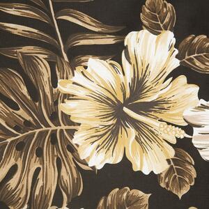 Luxusné hnedé kvetinové posteľné obliečky s kvetmi Hnedá