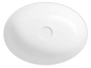 Cersanit Larga, umývadlo na dosku 50x38 cm, biela lesklá, K677-002