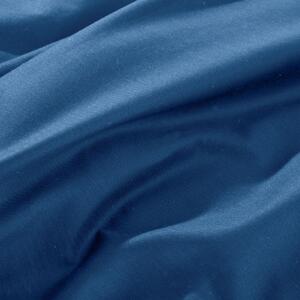 Jednofarebné tmavo modré obliečky na palón so saténovým leskom Modrá