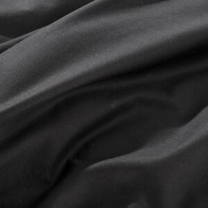Bavlnené čierne posteľné obliečky so saténovým leskom NOVA COLOR Čierna