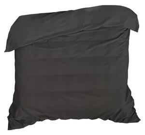Bavlnené čierne posteľné obliečky so saténovým leskom NOVA COLOR Čierna
