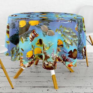 Obrus ​​PVC okrúhly DC-700A - Morský svet (rôzne veľkosti)