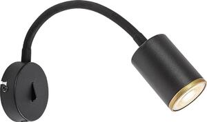 Rabalux 73111 - Nástenné bodové svietidlo NOLIE 1xGU10/15W/230V čierna