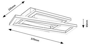 Rabalux 71475 - LED stropné svietidlo GLAVIAN LED/24W/230V 37x22,5 cm