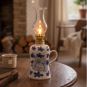 Brilagi - Petrolejová lampa MERLIN biela/modrá