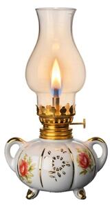 Brilagi - Petrolejová lampa MERLIN biela/zlatá