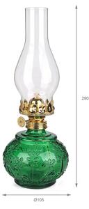 Brilagi - Petrolejová lampa MERLIN zelená