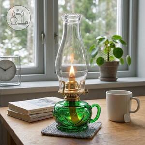 Brilagi - Petrolejová lampa MERLIN zelená