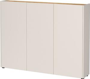 Krémová skrinka v dekore duba 138x105x25 cm Libbiano – Germania