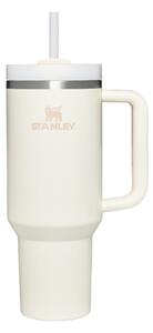 Krémovobiela termoska so slamkou z nehrdzavejúcej ocele 1,18 l Quencher H2.0 FlowState Tumbler Cream – Stanley