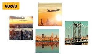 Set obrazov cestovanie do mesta New York