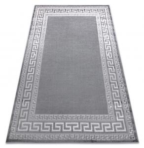 Moderný MEFE koberec 2813 Grécky vzor rámu, sivý