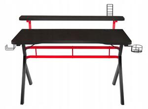 Kvalitný čierno červený stôl pre všetkých hráčov