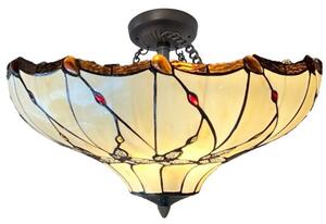 Luster Tiffany stropnica na retiazkach kolekcia GENTLE Ø50