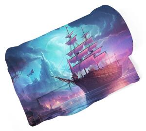 Sablio Deka Magická plachetnica pod mesiacom - 150x120 cm