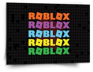 Sablio Obraz ROBLOX Farebný text - 150x110 cm
