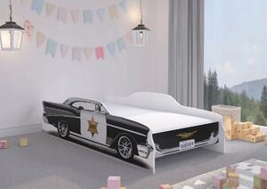 Kvalitná detská posteľ pre mladého šerifa 160 x 80 cm Čierna