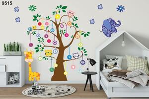 Úžasná nálepka na stenu pre deti abeceda na strome