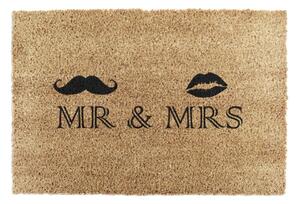 Rohožka z kokosového vlákna 40x60 cm Mr and Mrs – Artsy Doormats