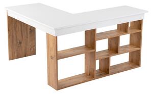 Pracovný stôl v dekore borovice 120x130 cm Vesper – Kalune Design