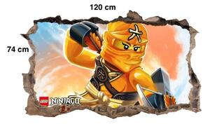 Originálna nálepka na stenu LEGO Ninjago Skyler 47 x 77 cm