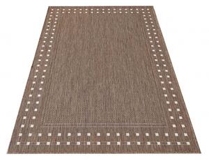 Béžový koberec s jednoduchým geometrickým vzorom Šírka: 80 cm | Dĺžka: 150 cm
