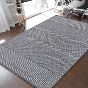 Univerzálny koberec s jemným vzorom v sivej farbe Sivá Šírka: 200 cm | Dĺžka: 290 cm