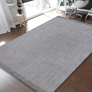Jednoduchý a elegantný sivý hladký koberec pre všetranné využitie Sivá Šírka: 80 cm | Dĺžka: 150 cm