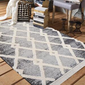 Moderný škandinávsky koberec so vzorom sivej farby Šírka: 160 cm | Dĺžka: 230 cm
