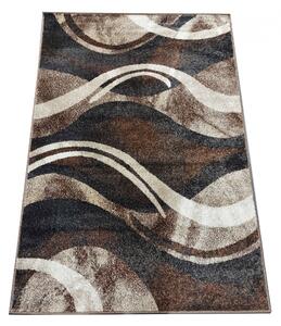 Originálny koberec s abstraktným vzorom v hnedej farbe Hnedá Šírka: 80 cm | Dĺžka: 150 cm