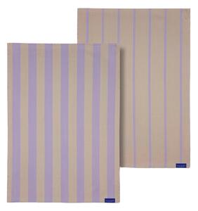 Bavlnené utierky v súprave 2 ks 50x70 cm Stripes – Mette Ditmer Denmark