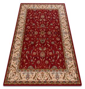 Vlnený koberec OMEGA ARIES Kvety rubínovo - červený
