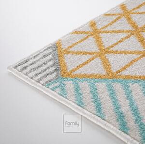 Pestrofarebný koberec s geometrickými vzormi Béžová Šírka: 120 cm | Dĺžka: 160 cm