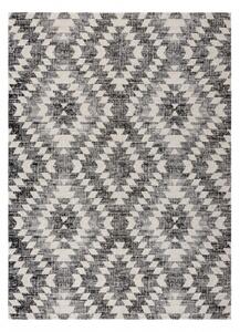 Moderný koberec MUNDO D7461 diamanty 3D outdoor sivo / béžový