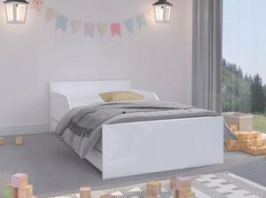 Univerzálna detská posteľ v klasickej bielej farbe 180 x 90 cm Biela