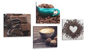 Set obrazov vôňa dobrej kávy