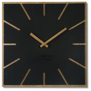 Brilantné nástenné hodiny pre moderný interiér 40 cm Čierna