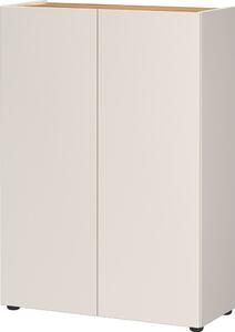 Krémová skrinka v dekore duba 74x105x33 cm Alviano – Germania