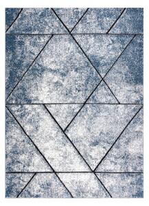 Moderný koberec COZY 8872 Wall, geometrický, modrý
