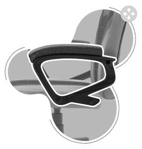 Ergonomické detské herné kreslo v čierno sivej farbe Sivá