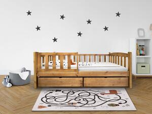 Wilsondo Detská posteľ so zábranou Oľga 2 - dub Rozmer: 180x80