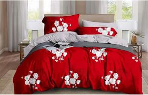 Obojstranné posteľné obliečky v červenej farbe 4č 160 x 200 cm SKLADOM Červená