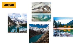 Set obrazov očarujúce horské krajiny