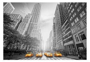 Fototapeta žlté taxíky v meste New York - New York: yellow taxis - 100x70