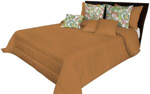 Kvalitný prehoz na posteľ karamelovej farby Béžová