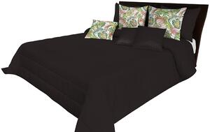 Kvalitný prehoz na posteľ čiernej farby Čierna