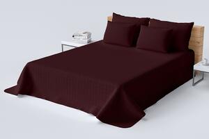 Kvalitný prehoz na posteľ bordovej farby Bordová