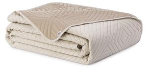 Béžový prešívaný pléd z mikrovlákna 220x240 cm Softa – Restilo